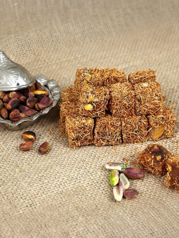 Antep Fıstıklı Kadayıf Kaplamalı Çifte Kavrulmuş Lokum Kg